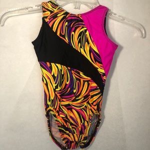 Motionwear girls gymnastics dance leotard, 6X-7